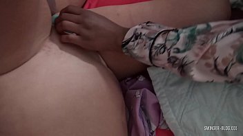 Preview 4 of Sons Force - Busty blonde MILF making out and sharing cock in threesome orgy