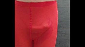 Preview 4 of Sex Xxx Hindi Dasi - misr4 - Red pantyhose cumshot