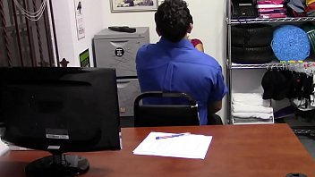 Preview 1 of Jabardasti Xxvido - Hardcore sex at this security office between a shoplifter teen and a horny cop.