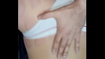 Preview 1 of Xxnnnnxx - Physiotherapist puts thong on one side and fucks nursing student,  he almost ejaculates inside