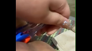 Preview 2 of There Some - Girl with 5 toothbrush in her pussy
