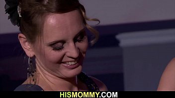 Preview 4 of Extreme Pervers Latex - Older step mommy fucks son&#039_s teen girlfriend