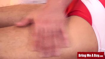 Preview 2 of Uh Cum Again - Twink Tommy Hunter blown at muscle massage parlor