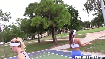 Preview 2 of Hq Porn Ta Hatun - TeenBesties.com - Hot basketball coach teaches girls how to eat pussy properly
