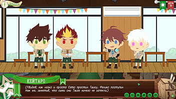 Preview 2 of Desi Six Video - Game: Friends Camp,  Way 2,  Episode 30 - Giving Cookies (Russian voiceover)