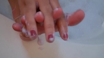 Preview 1 of Xxnx2016 Com - Hot big natural tits brunette shows off her tight body and feet