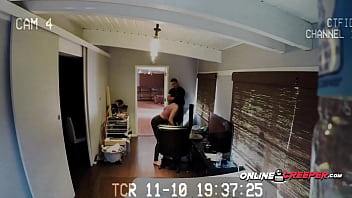 Preview 1 of Romantic Doggystule - Rough sex after blind date is being recorded by spycam at the creeper&#039_s house.