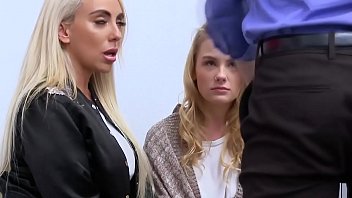 Preview 1 of Emilse Culona - A teen thief and her naughty are being fucked hard by a horny mall officer.