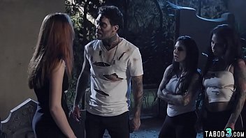 Preview 3 of Brithday Gift Brother - Petite teen group fucked by bisexual zombies on a grave