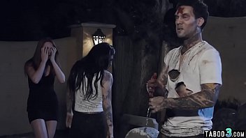 Preview 1 of Brithday Gift Brother - Petite teen group fucked by bisexual zombies on a grave