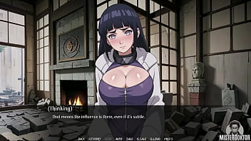 Preview 3 of Girl Sex Pig Live - SHINOBI SECRETS #05 &bull_ Hinata drooling all over her giant,  gorgeous tits