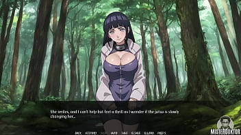 Preview 4 of Girl Sex Pig Live - SHINOBI SECRETS #05 &bull_ Hinata drooling all over her giant,  gorgeous tits