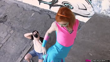 Preview 1 of Thassy Amatur - Kira is a playful redhead who looks like a smart nerdy chick in her big eyeglasses - FULL SCENE on https://www.sheisnerdy4k.com/