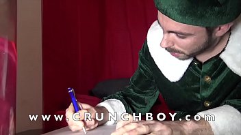 Preview 2 of Sara Jay Giving A Lapdance - French slut fucked bareback by 2 santa claus for christmas