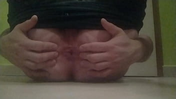 Preview 3 of Ass Redd - Nik94 crossdresser gay solo ass double finger