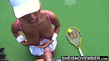 Preview 1 of Fully Clothed Deep Throat - HD I Gambled Away My Pussy On A Public Tennis Court,  Sheisnovember Reality Rough Doggystyle Sex,  Sideways Ebony Pussy Fucked,  Big Cock Hardcore Missionary,  Big Boobs Cowgirl,  Reverse Cowgirl Fucking &amp_ Flash Cute Big Ass Outdoors Msnovember