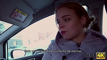 Preview 1 of Ao Kato - Debt4k. Hottie Calibri Angel sopla agente en su auto y tiene sexo