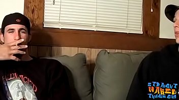 Preview 2 of Tigresa Vipp Sexy Japanese - Straight amateur thugs Chain and Aaron join to wank dicks