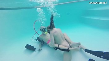 Preview 2 of Fhlpen Girl Fuck - Jason and Monica fucking hard underwater