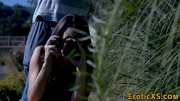 Preview 1 of Narsh And Docters Fucking - Busty babe rides lover outdoors