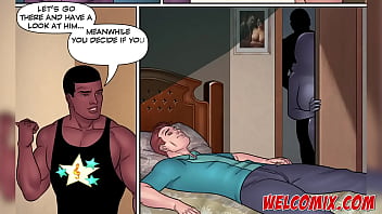 Preview 2 of Movies Massage Don T Be Shy Mom - Husband sleeping and wife fucking a big black guy in the same bed! After the BBQ Party!