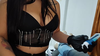 Preview 2 of Talk Facial - Hermosa Latina Morena De Medell&iacute_n Colombiana Tatuadora De Lindas Tetas y Hermoso Culo Se Traga Todo Mi Pene Me Hace Una Rusa Follamos y Se Llena La Cara De Semen