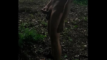 Preview 4 of Japanese Temptation Of Wife - Selfpiss in the woods near highway with cumshot