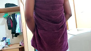 Preview 4 of Mom Son Sissy - Indian Stepmom Hidden Camera Gets Naked After Showering