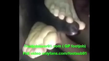 Preview 4 of Jenile Lee - Mexican feet stroking my BBC