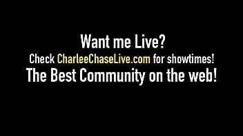 Preview 1 of Tinder Blowjob - Hot Cougar Charlee Chase &amp_ Petite Carmen Valentina Suck Dick