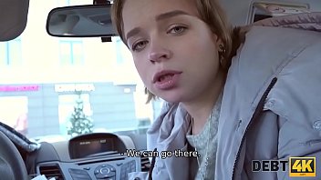 Preview 3 of 17 Wwwixxx Video - Debt4k. Hottie Calibri Angel blows agent in his car and has anal with him sex indoors