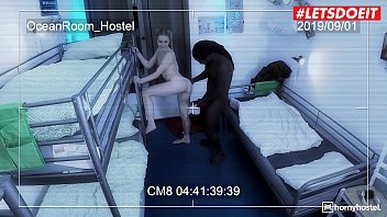 Preview 3 of Lezbian Schoolgirl - LETSDOEIT - Cute Russian Teen Alecia Fox Rides BBC In Hostel Room