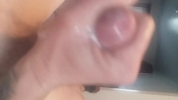 Preview 4 of Young Blond Tranny - Throbbing cock,  spilling a huge load. Shoots Camera lens with a stream of cum ..by dick cumming