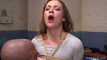 Preview 2 of Bobs Brest Milk - Brunette rough fucked on slave training