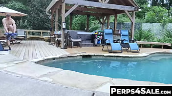 Preview 1 of Group Animal Sex - Perps4Sale.com - Jax Thirio &amp_ Aiden Asher - Aiden Asher and jock Jax Thirio having poolside barebacking