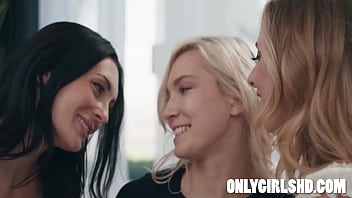 Preview 2 of Brezara Com - Threesome Thrills: Charlotte,  Millie,  and Claire&#039_s Passionate Sex
