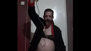 Preview 3 of Subwap New Mom Teach Son Sex - bisexual crossdresser mark wright drinks his own piss threw a homemade pissing device and wants your piss aswell
