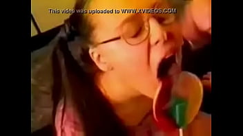 Preview 1 of Hot Sexy Videos Free - Glasses Girl Mega facial somebody know this girl pleasse ?!