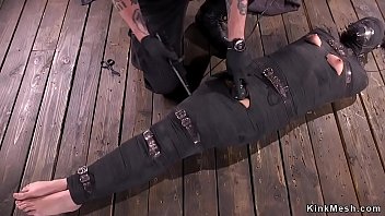 Preview 2 of Pasien Ngentot Dengan Suster - Spreaded legs slave gets vibrated