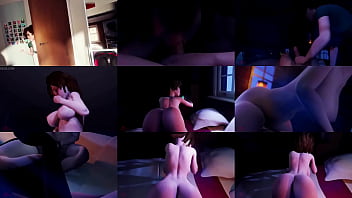 Preview 3 of Hardly Forced By Boyfriend - Aunts hospitality ALL SCENES