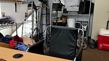 Preview 1 of Arib Sax - Big black cock gets sucked hard by a petite blonde teen at job interview.