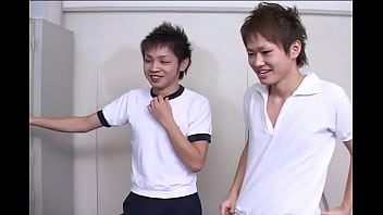 Preview 1 of Mama Spit Sin Traxaet - Japanese gay boy in a skirt gives a fuck in the ass to classmates and teacher