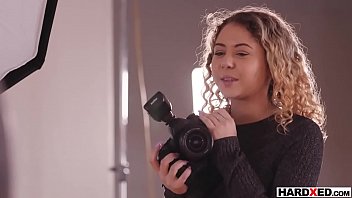 Preview 2 of Ramo Girls - Photoshoot session turned into rough interracial fuck