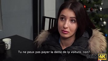 Preview 2 of Indan Girl Sex Wit Two Other Man - Debt4k. La chatte juteuse d&#039_une jeune fille enduit suffisamment