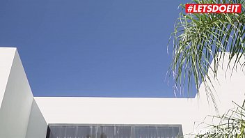 Preview 1 of Chodai Porn - LETSDOEIT - Outdoor Lesbo Lovers Like It Wet And Wild By The Pool (Adel Morel And Amelia Nice)