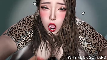 Preview 2 of Ttl Model Vids - 3D anime big boobs Asian milf cheating with big old dick