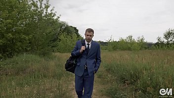 Preview 1 of 3 Be Porn - Men in suits gay porn with guy next door stripping and boxing naked