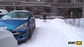 Preview 2 of Russian Beauty Melony - Debt4k. Collector enjoys tender mouth and shaved pussy of adorable debtor