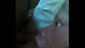 Preview 3 of Girle Delivery - Intruder enter inside a famous blond journalist room and facefucked her filming himself from his phone point of view