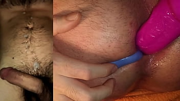 Preview 4 of Buttman Workout - Anal gaping with big dildo and cumshot